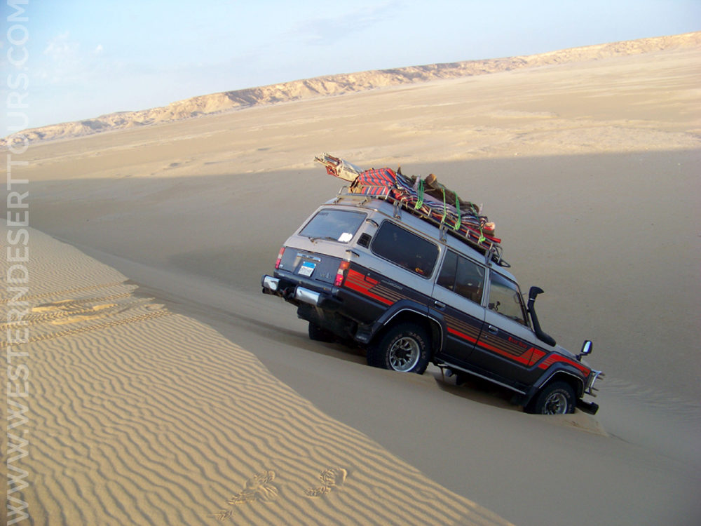 Driving in the sand dunes takes a lot of experience