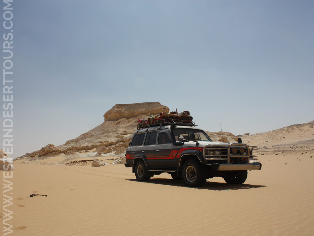 Toyota Land Cruiser in the Western Desert of Egypt